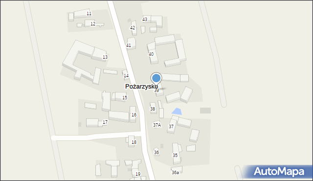 Pożarzysko, Pożarzysko, 39, mapa Pożarzysko