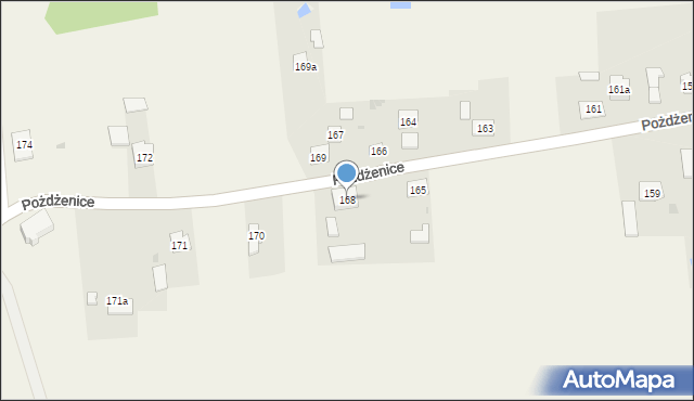 Pożdżenice, Pożdżenice, 168, mapa Pożdżenice