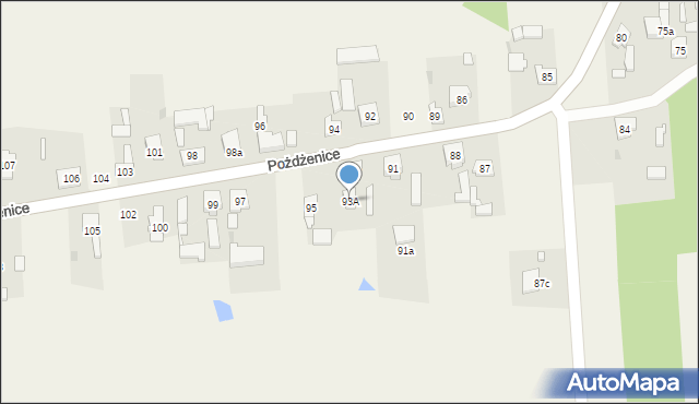 Pożdżenice, Pożdżenice, 93A, mapa Pożdżenice