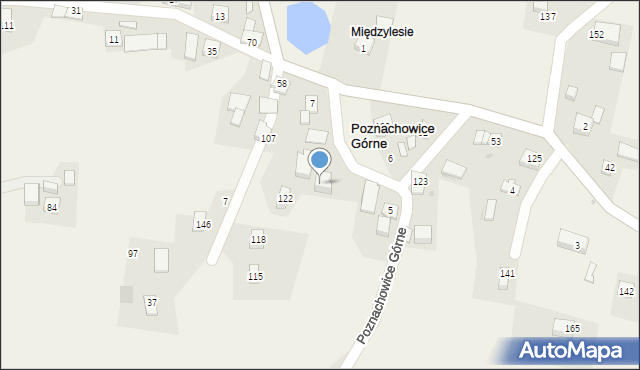 Poznachowice Górne, Poznachowice Górne, 7, mapa Poznachowice Górne