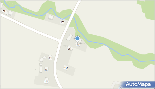 Poznachowice Górne, Poznachowice Górne, 89, mapa Poznachowice Górne