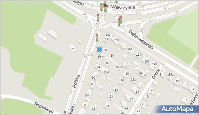 Poznań, Polska, 96, mapa Poznania