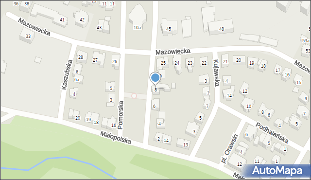 Poznań, Pomorska, 8, mapa Poznania