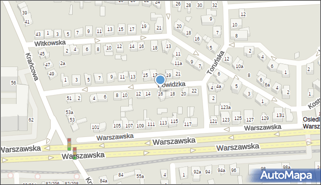 Poznań, Powidzka, 16, mapa Poznania