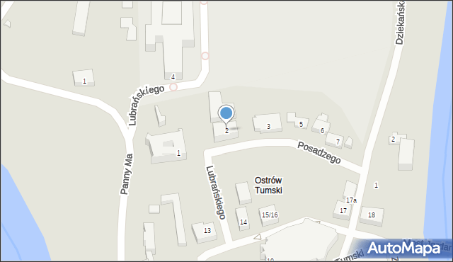 Poznań, Posadzego Ignacego, ks., 2, mapa Poznania