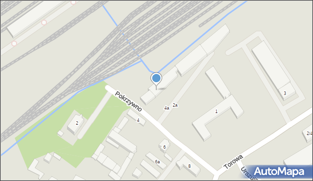 Poznań, Pokrzywno, 4a, mapa Poznania