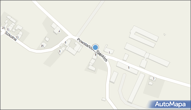 Poznowice, Powstańców Śląskich, 8, mapa Poznowice