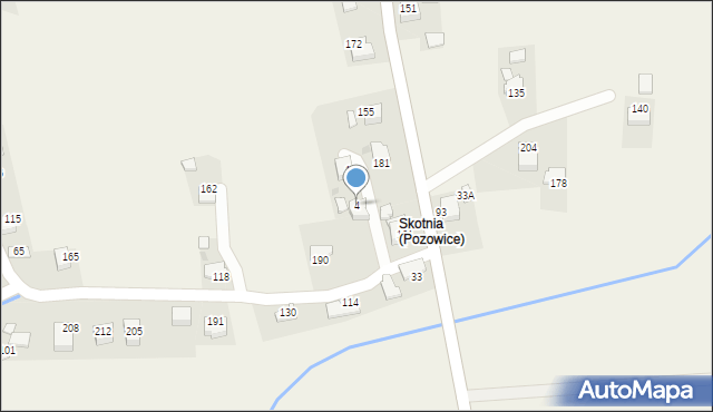 Pozowice, Pozowice, 4, mapa Pozowice