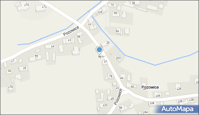 Pozowice, Pozowice, 76, mapa Pozowice