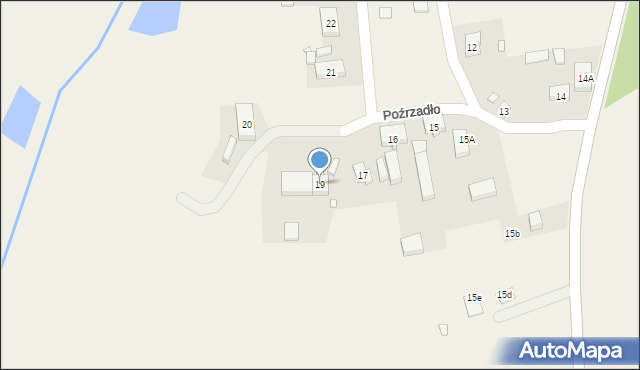 Poźrzadło, Poźrzadło, 19, mapa Poźrzadło