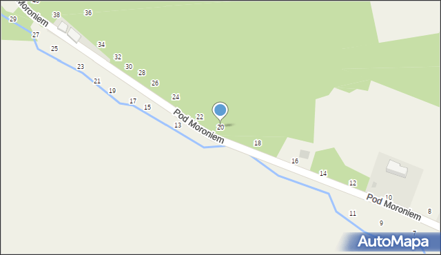 Prądnik Korzkiewski, Pod Moroniem, 20, mapa Prądnik Korzkiewski