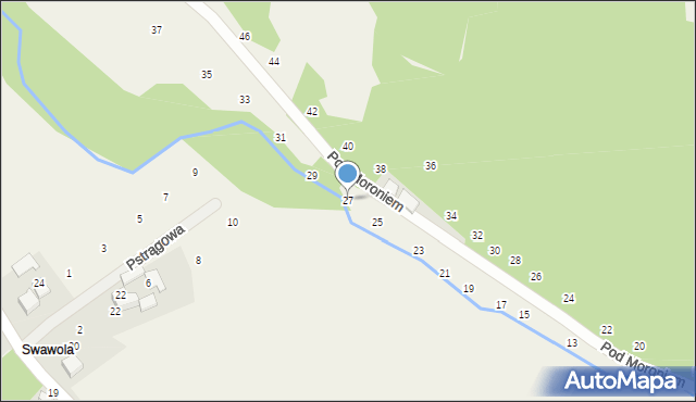 Prądnik Korzkiewski, Pod Moroniem, 27, mapa Prądnik Korzkiewski