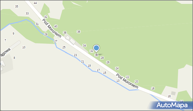 Prądnik Korzkiewski, Pod Moroniem, 30, mapa Prądnik Korzkiewski