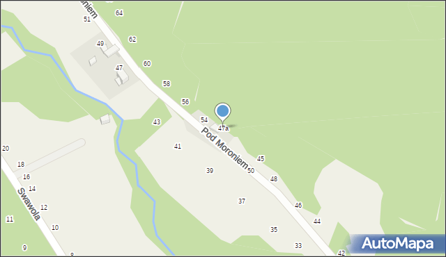 Prądnik Korzkiewski, Pod Moroniem, 47a, mapa Prądnik Korzkiewski