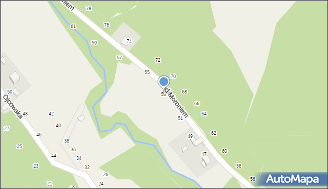 Prądnik Korzkiewski, Pod Moroniem, 53, mapa Prądnik Korzkiewski