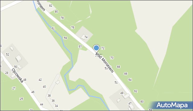 Prądnik Korzkiewski, Pod Moroniem, 55, mapa Prądnik Korzkiewski