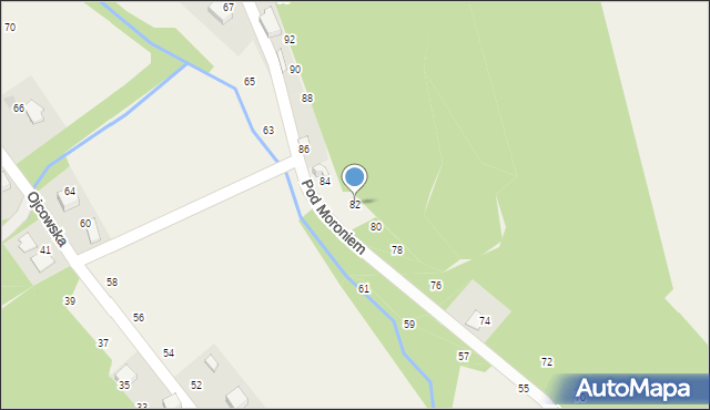 Prądnik Korzkiewski, Pod Moroniem, 82, mapa Prądnik Korzkiewski