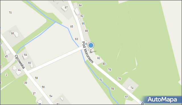 Prądnik Korzkiewski, Pod Moroniem, 84, mapa Prądnik Korzkiewski