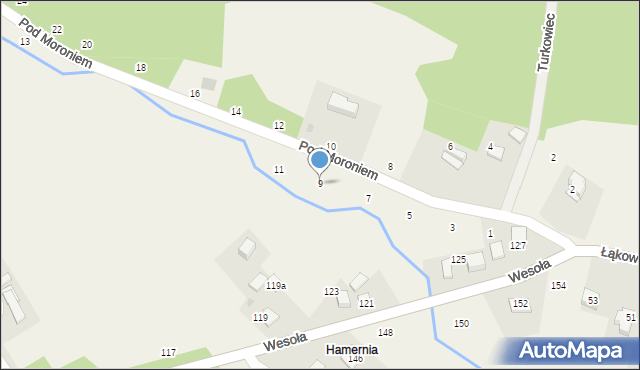 Prądnik Korzkiewski, Pod Moroniem, 9, mapa Prądnik Korzkiewski