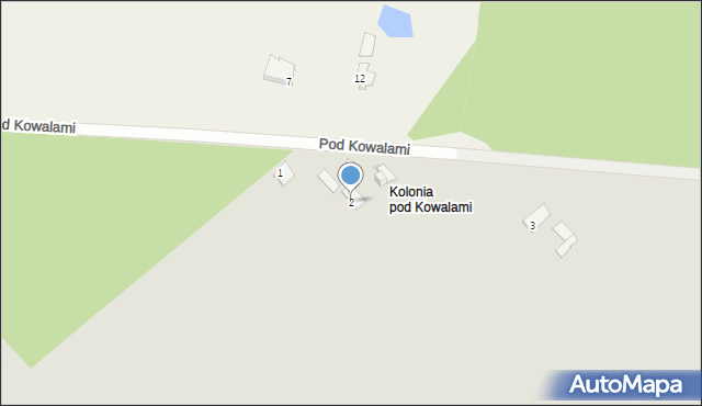 Praszka, Pod Kowalami, 2, mapa Praszka