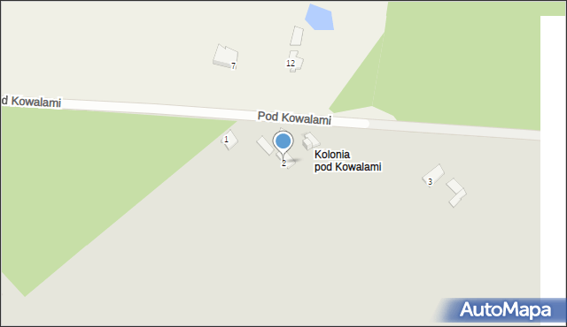 Praszka, Pod Kowalami, 2, mapa Praszka