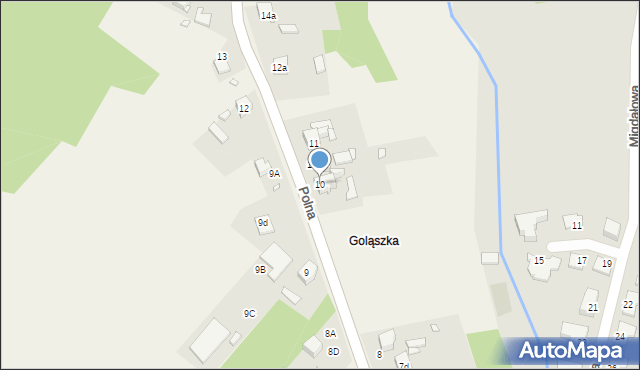 Preczów, Polna, 10, mapa Preczów