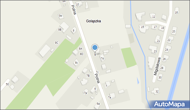 Preczów, Polna, 8, mapa Preczów