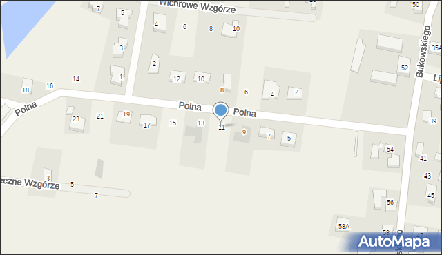 Pręgowo, Polna, 11, mapa Pręgowo