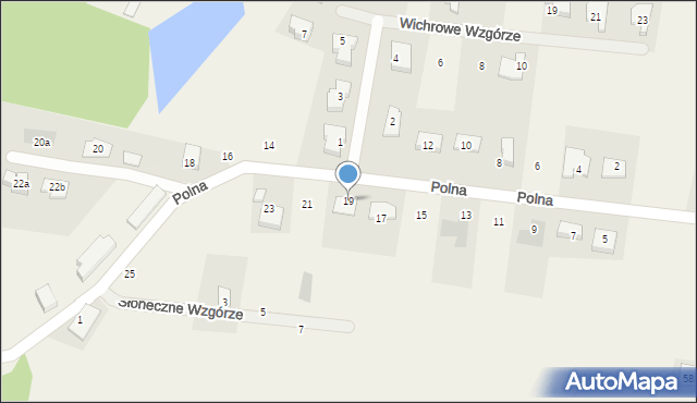 Pręgowo, Polna, 19, mapa Pręgowo