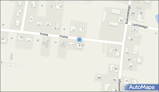 Pręgowo, Polna, 5, mapa Pręgowo