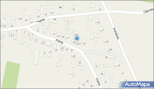 Proćwin, Polna, 21, mapa Proćwin