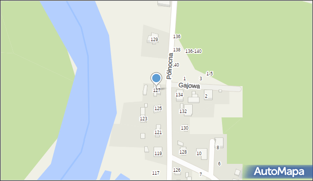 Promnice, Północna, 127, mapa Promnice