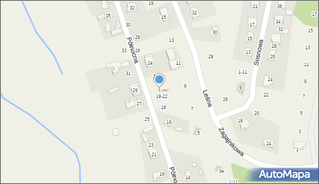 Promnice, Północna, 20, mapa Promnice