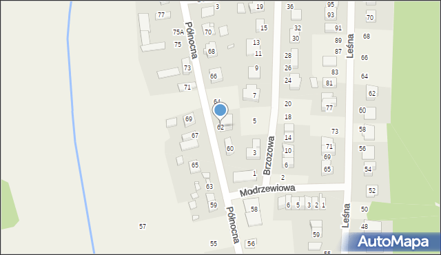 Promnice, Północna, 62, mapa Promnice