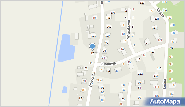 Promnice, Północna, 97, mapa Promnice