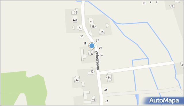 Promnice, Południowa, 40, mapa Promnice