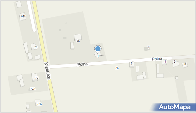 Promnik, Polna, 1, mapa Promnik