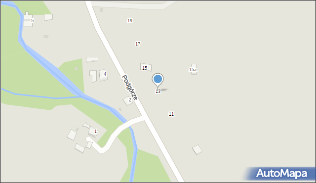 Proszowice, Podgórze, 13, mapa Proszowice