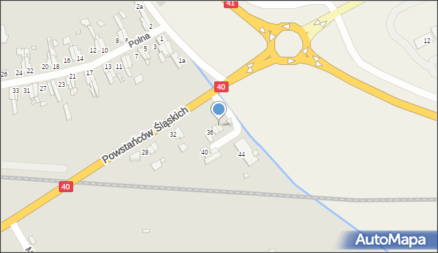 Prudnik, Powstańców Śląskich, 38, mapa Prudnik