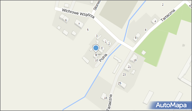 Prusewo, Polna, 8, mapa Prusewo