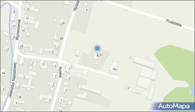 Prusinowice, Powstańców Śląskich, 6, mapa Prusinowice