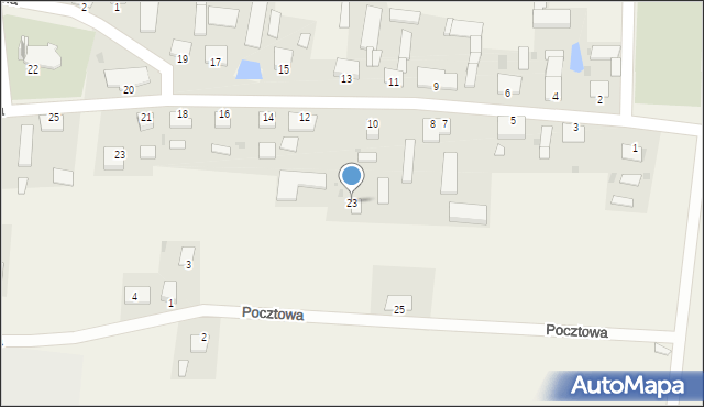 Pruszcz, Pocztowa, 23, mapa Pruszcz