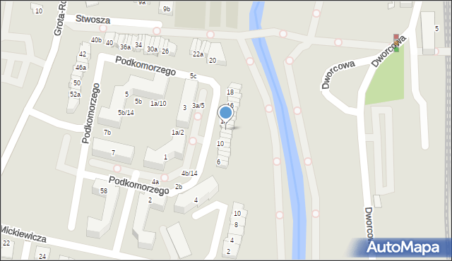 Pruszcz Gdański, Podkomorzego, 14a, mapa Pruszcz Gdański