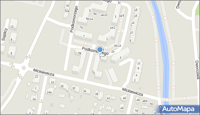 Pruszcz Gdański, Podkomorzego, 2, mapa Pruszcz Gdański