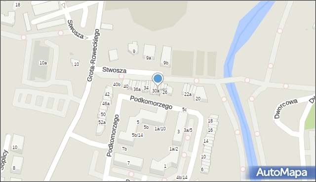 Pruszcz Gdański, Podkomorzego, 30, mapa Pruszcz Gdański