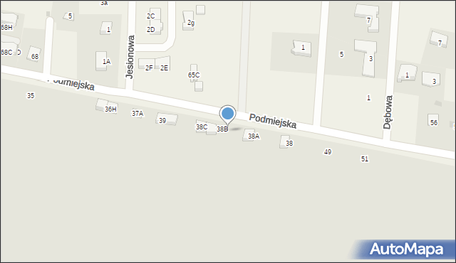 Pruszcz Gdański, Podmiejska, 43, mapa Pruszcz Gdański