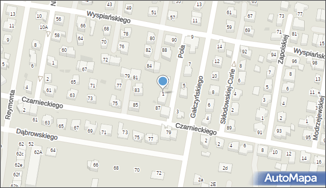 Pruszcz Gdański, Pola Wincentego, 1, mapa Pruszcz Gdański