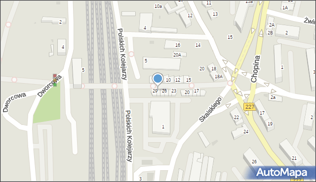 Pruszcz Gdański, Polskich Kolejarzy, 28, mapa Pruszcz Gdański