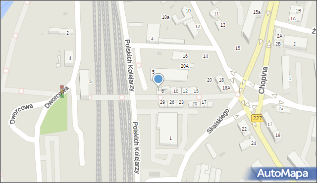 Pruszcz Gdański, Polskich Kolejarzy, 7, mapa Pruszcz Gdański