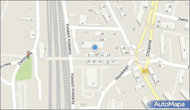 Pruszcz Gdański, Polskich Kolejarzy, 9, mapa Pruszcz Gdański